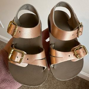 Saltwater Sun-sans rose gold sandals